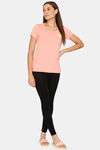 Rosaline Chromaticity Knit Cotton Top - Burnt Coral — thumbnail 4